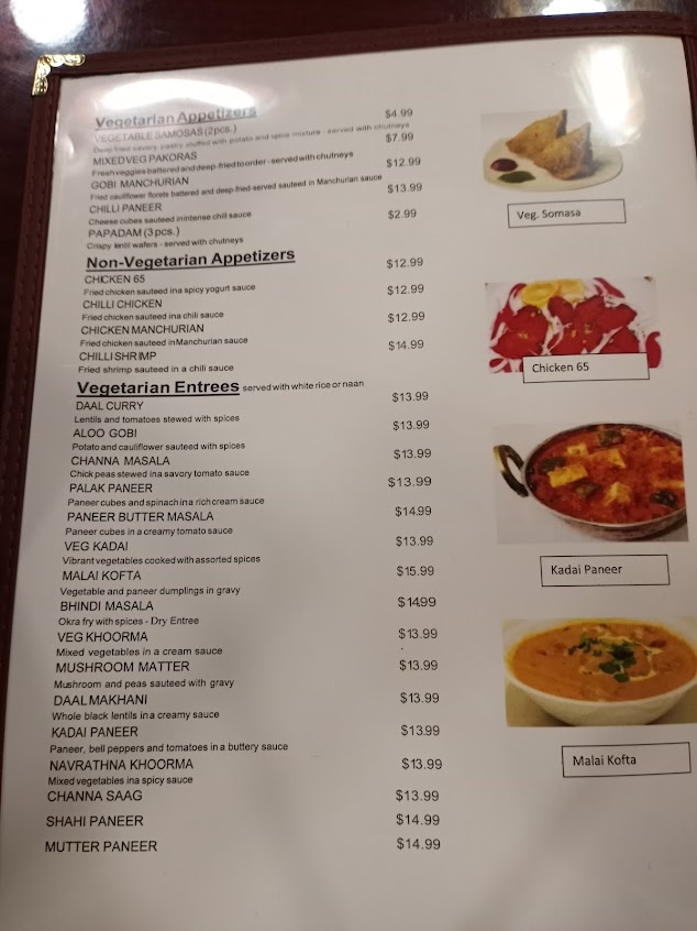 Menu Curry Express Indian Bistro - 0