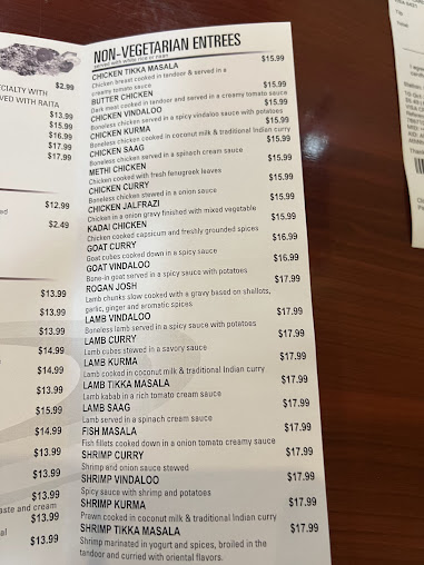 Menu Curry Express Indian Bistro - 5