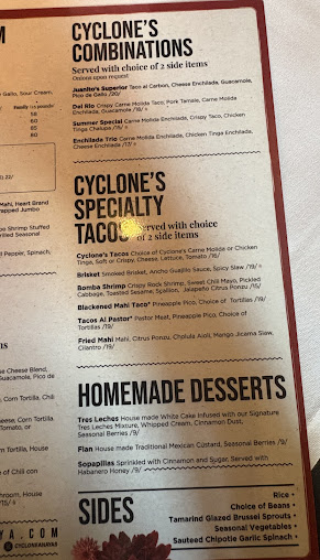Menu Cyclone Anaya’s - 3