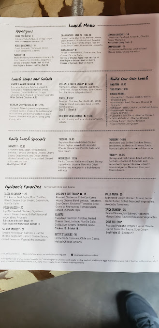 Menu Cyclone Anaya’s - 9