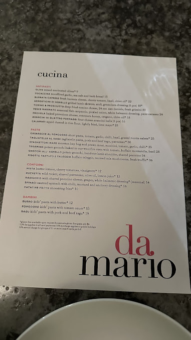 Menu Da Mario Restaurant - 7
