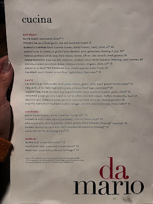 Menu Da Mario Restaurant - 8