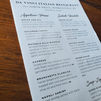 Menu Da Vinci Little Italian - 2