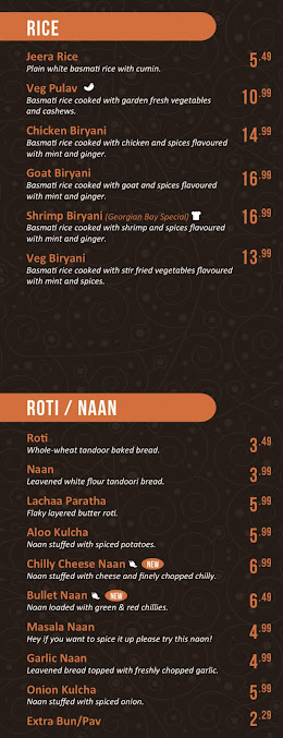 Menu Daal Roti Indian Tadka House - 1