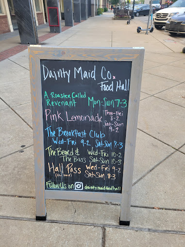 Menu Dainty Maid Food Hall Event Space - 1