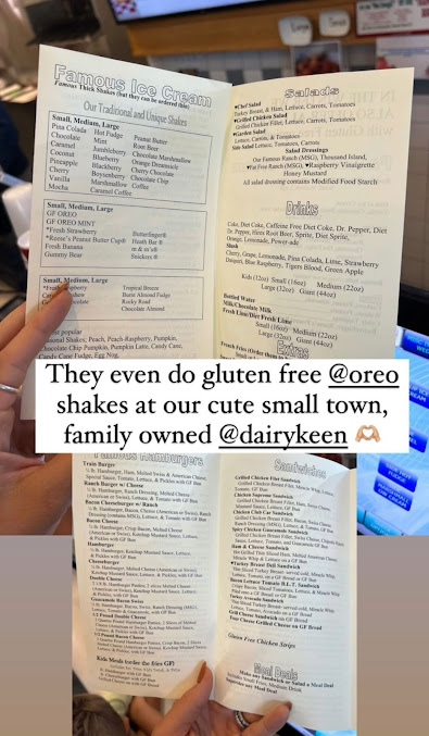 Menu Dairy Keen Home Of The Train - 2