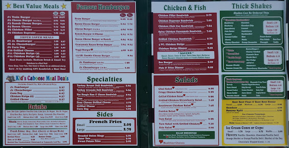 Menu Dairy Keen Home Of The Train - 5