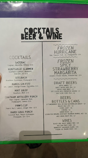 Menu Daisy's Po-Boy And Tavern - 0