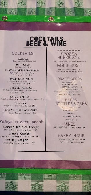 Menu Daisy's Po-Boy And Tavern - 3