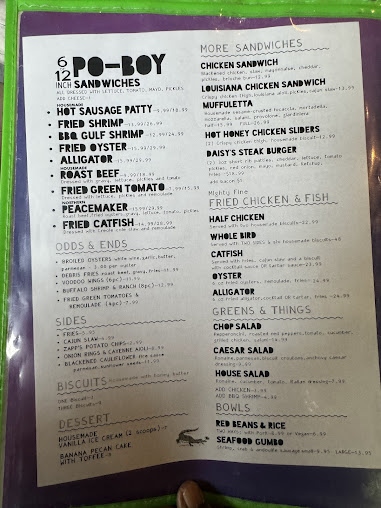 Menu Daisy's Po-Boy And Tavern - 7