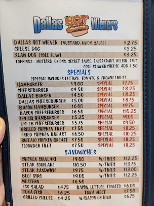 Menu Dallas Hot Weiners - 2