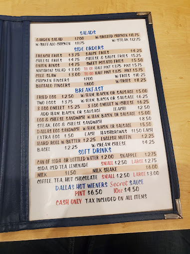 Menu Dallas Hot Weiners - 3