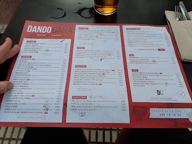 Menu Dando Caña. Cervecería - 7