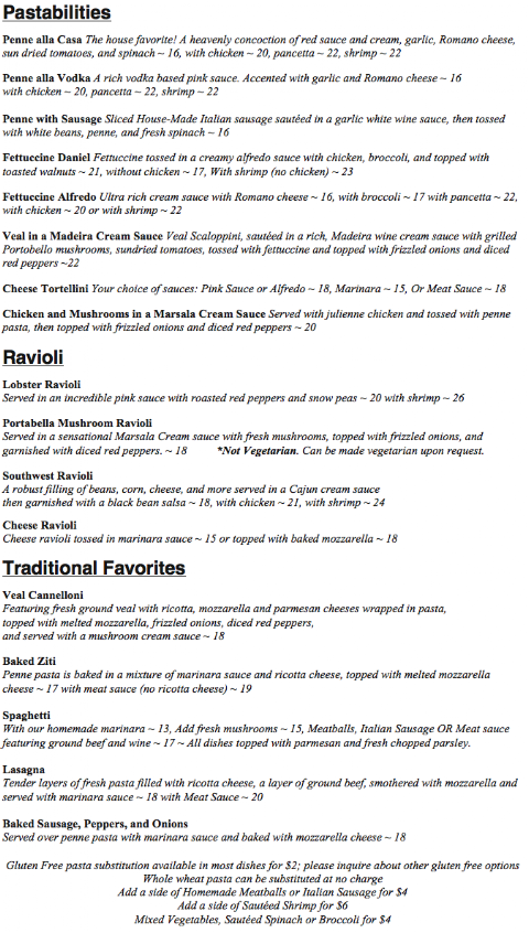 Menu Daniel's Restaurant & Catering - 4