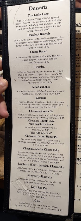 Menu Daniel's Restaurant & Catering - 9