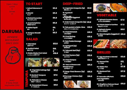 Menu Daruma - 1