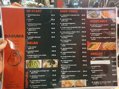Menu Daruma - 2