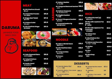 Menu Daruma - 8