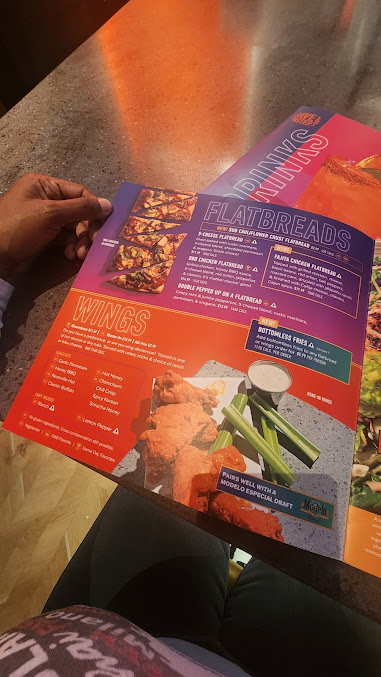 Menu Dave Busters New York City Times Square - 3