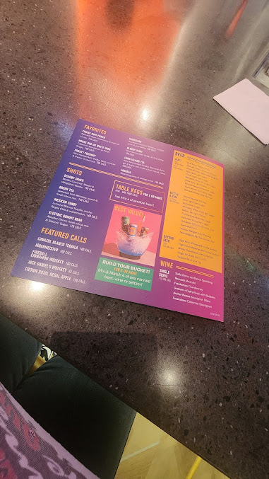 Menu Dave Busters New York City Times Square - 4