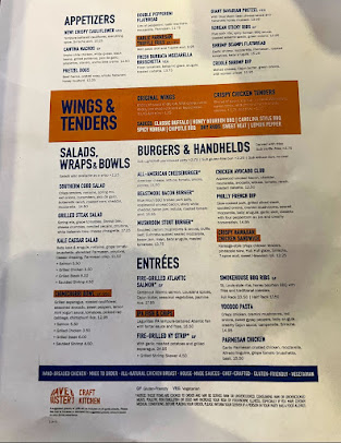 Menu Dave Busters Salt Lake City - 7