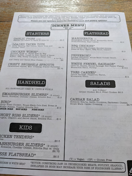 Menu Daybreak Kitchen And Biscuit Company - 2