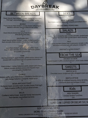 Menu Daybreak Kitchen And Biscuit Company - 3