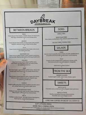 Menu Daybreak Kitchen And Biscuit Company - 4