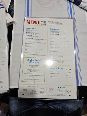 Menu Deanies Seafood Restaurant Seafood Market - 0