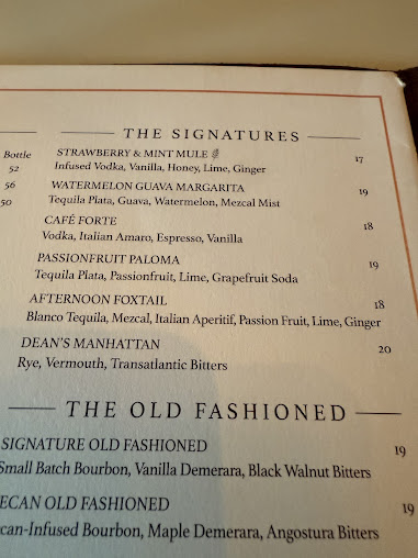 Menu Dean's Italian Steakhouse - 1