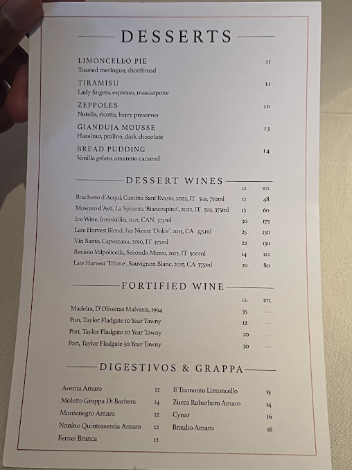 Menu Dean's Italian Steakhouse - 2