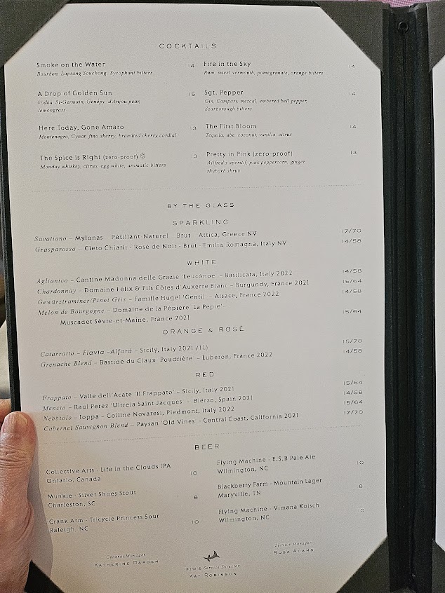 Menu Death And Taxes - 2
