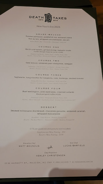 Menu Death And Taxes - 3