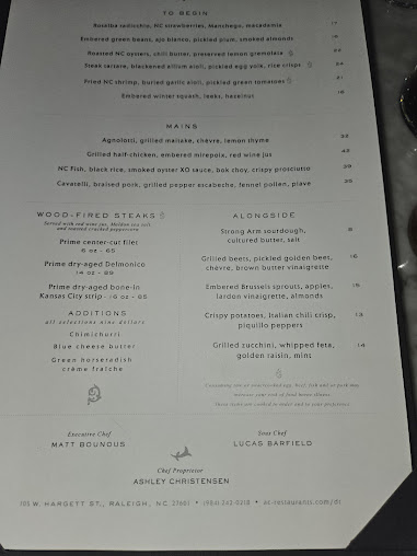Menu Death And Taxes - 4