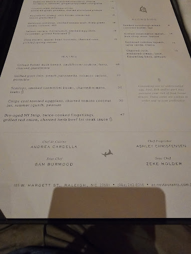 Menu Death And Taxes - 7