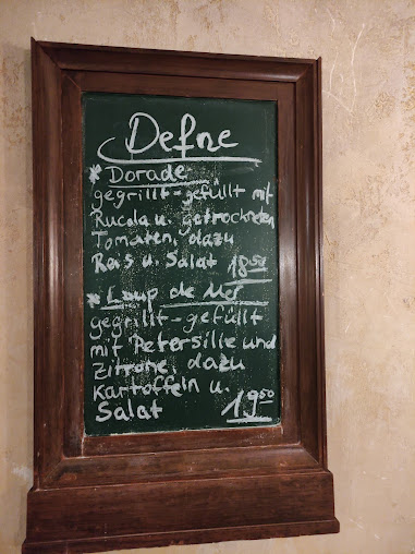 Menu Defne - 2