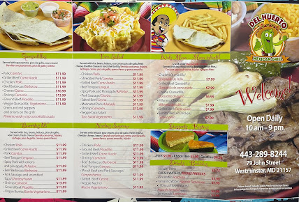 Menu Del Huerto Mexican Grill - 1