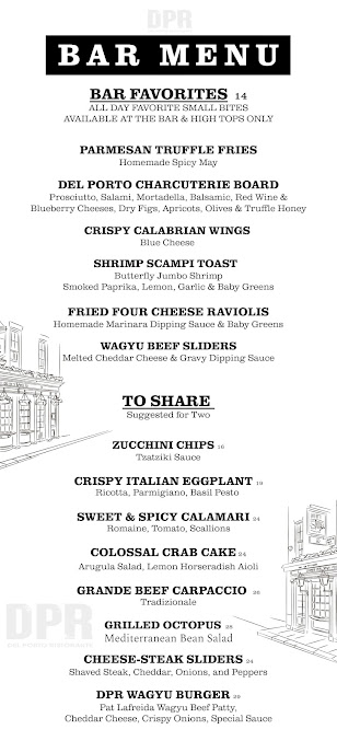 Menu Del Porto Italian Restaurant - 3