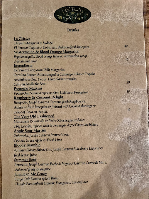 Menu Del Punto - 6