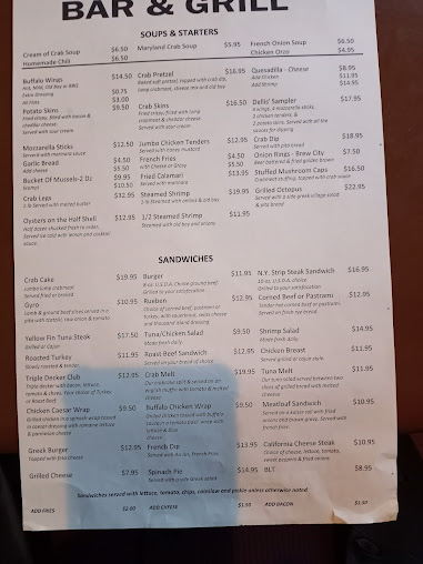 Menu Dellis Restaurant Bar Grill - 5