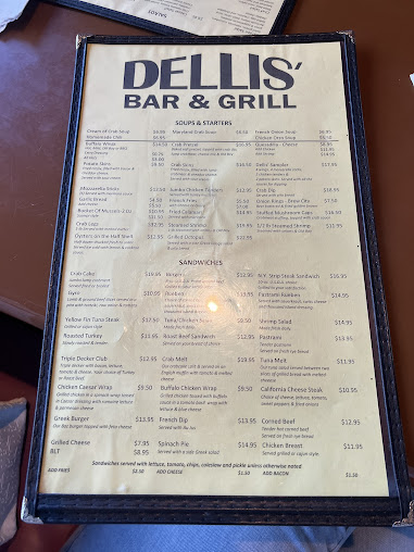 Menu Dellis Restaurant Bar Grill - 6