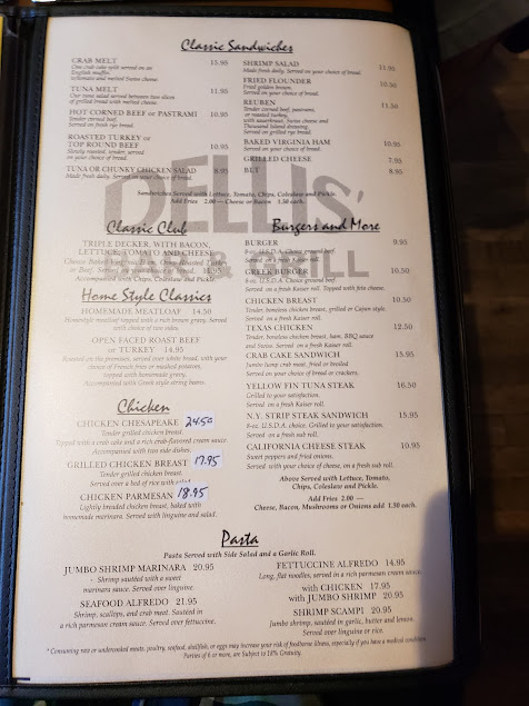 Menu Dellis Restaurant Bar Grill - 9