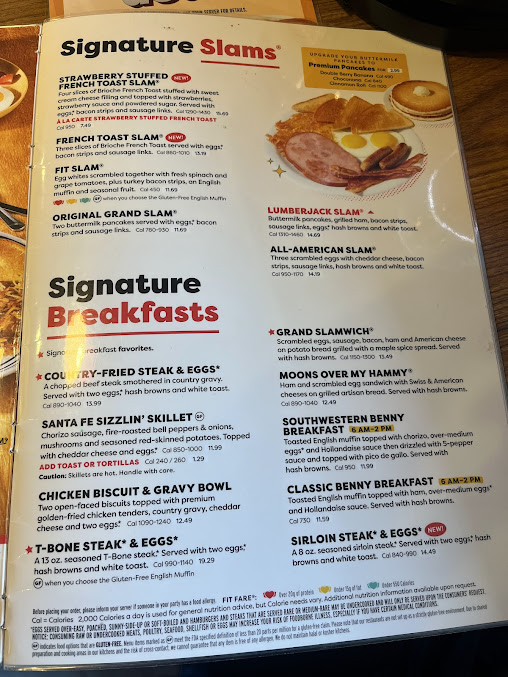 Menu Denny's Restaurant - 14