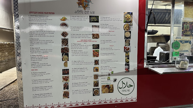 Menu Desi Roots In Texas - 1