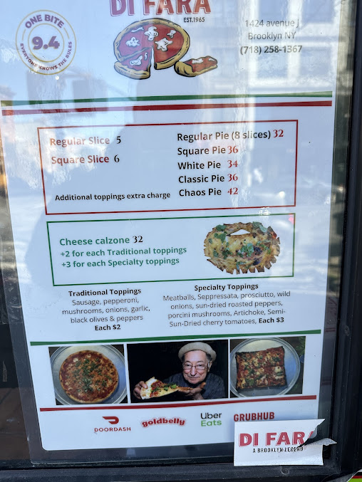 Menu Di Fara Pizza - 6