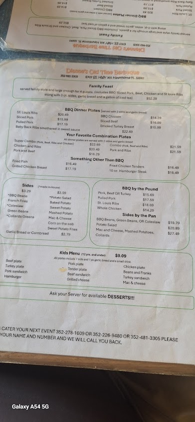 Menu Diannes Old Time Barbeque - 2