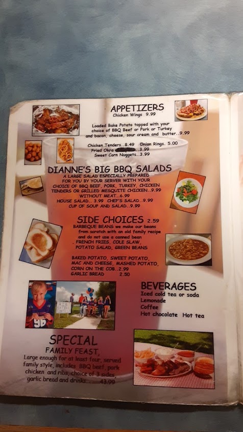 Menu Diannes Old Time Barbeque - 6
