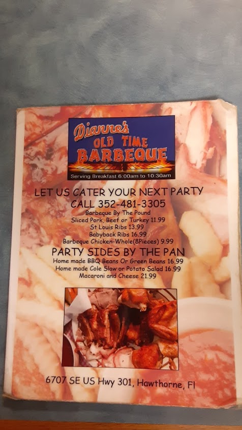 Menu Diannes Old Time Barbeque - 7