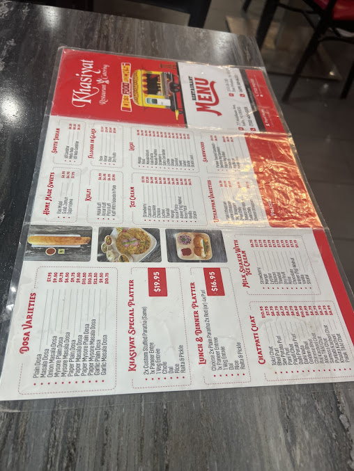 Menu Dimple's Khasiyat Restaurant - 0