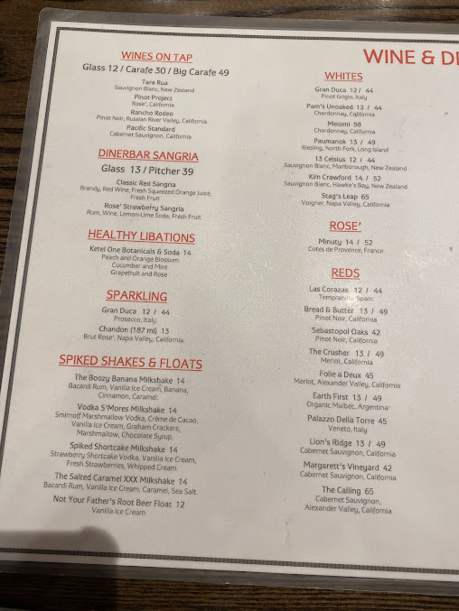 Menu Diner Bar - 7